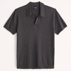 Abercrombie & Fitch Relaxed Pima Cotton Knit Polo
